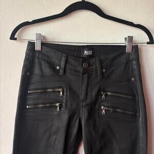 PAIGE Jeans Edgemont Waxed Skinnies